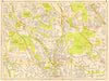 BECKENHAM BROMLEY CATFORD Grove Park Bellingham Bickley GEOGRAPHERS A-Z 1959 map