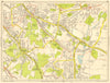 CHISLEHURST SIDCUP Orpington Bexley Eltham. GEOGRAPHERS' A-Z 1959 old map