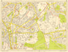 CROYDON Addiscombe Norwood Selhurst Woodside. GEOGRAPHERS' A-Z 1959 old map