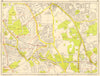 BROMLEY SOUTH Hayes West Wickham Eden Park . GEOGRAPHERS' A-Z 1959 old map