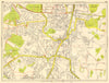 ORPINGTON Bromley Pett's Wood St Mary Cray. GEOGRAPHERS' A-Z 1959 old map