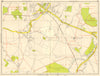 LONDON SE Eynsford Swanley Farningham. GEOGRAPHERS' A-Z 1959 old vintage map