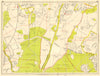 LONDON SW Chessington Claygate Oxshott Surbiton Epsom. GEOGRAPHERS' A-Z 1959 map