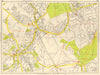 EPSOM & EWELL Cheam Belmont Banstead Sutton. GEOGRAPHERS' A-Z 1959 old map