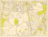 PURLEY WALLINGTON Carshalton Coulsdon Croydon Airport. GEOGRAPHERS' A-Z 1959 map