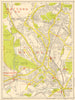 WATFORD Bushey Oxhey Rickmansworth Cassiobury Park. GEOGRAPHERS' A-Z 1964 map
