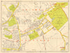 ILFORD CHIGWELL Grange Hill Woodford Green Hainault. GEOGRAPHERS' A-Z 1964 map