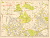 ROMFORD Havering-atte-Bower Harold Hill Collier Row. GEOGRAPHERS' A-Z 1964 map