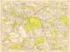 HARROW WEMBLEY Greenford Kenton Sudbury Hill. GEOGRAPHERS' A-Z 1964 old map
