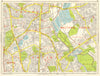 STOKE NEWINGTON Walthamstow Tottenham Finsbury Park. GEOGRAPHERS' A-Z 1964 map