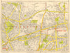 ILFORD Dagenham Romford Barkingside Chadwell Heath. GEOGRAPHERS' A-Z 1964 map