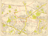 HAYES HILLINGDON Southall Greenford Northolt . GEOGRAPHERS' A-Z 1964 old map