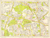 EALING Wembley Greenford Perivale Sudbury Castle Bar. GEOGRAPHERS' A-Z 1964 map