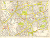 LONDON EAST END Tower Hamlets Newham Stratford West Ham GEOGRAPHERS A-Z 1964 map