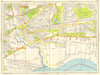 BARKING DAGENHAM Becontree Upney Ilford. GEOGRAPHERS' A-Z 1964 old vintage map