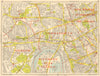 HAMMERSMITH Chiswick Acton Shepherds Bush Fulham. GEOGRAPHERS' A-Z 1964 map