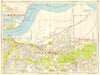 WOOLWICH Plumstead Abbey Wood Belvedere Thamesmead. GEOGRAPHERS' A-Z 1964 map