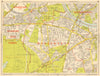 PUTNEY Wandsworth Barnes Mortlake Parsons Green. GEOGRAPHERS' A-Z 1964 old map