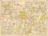 PENGE SE19 SE20 SE26 Norwood Sydenham Anerley. GEOGRAPHERS' A-Z 1964 old map