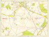 LONDON SE Eynsford Swanley Farningham. GEOGRAPHERS' A-Z 1964 old vintage map
