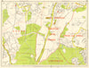 LONDON SW Chessington Claygate Oxshott Surbiton Epsom. GEOGRAPHERS' A-Z 1964 map