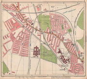 LIVERPOOL. Fazakerley Walton County Orrell Park 1928 old vintage map chart
