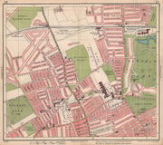 LIVERPOOL. Anfield Everton Tue Brook Newsham Park Breck Road 1928 old map