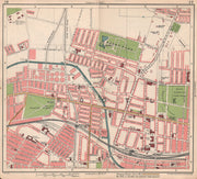 LIVERPOOL. Bootle Oriel Road Bootle New Strand Derby Park 1928 old vintage map