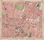 LIVERPOOL. Edgehill Kensington Gardens Royal Liverpool Uni Hospital 1928 map