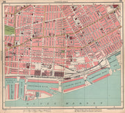 LIVERPOOL. Riverside Dingle Toxteth/Brunswick/Coburg/Harrington Docks 1928 map