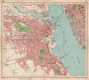 BIRKENHEAD town/city plan. Queensway tunnel under construction 1928 old map