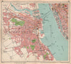 BIRKENHEAD town/city plan. Queensway tunnel under construction 1928 old map
