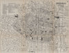 BRUSSELS BRUSSEL BRUXELLES. Antique town plan. City map. Belgium. BRADSHAW 1895