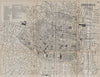 BRUSSELS BRUSSEL BRUXELLES. Antique town plan. City map. Belgium. BRADSHAW 1895