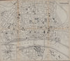 COLOGNE KOLN KÖLN. Antique town plan. City map. Germany. BRADSHAW 1895 old
