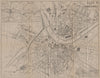 DRESDEN. Antique town plan. City map. Germany. BRADSHAW 1895 old