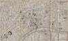 FRANKFURT AM MAIN. Antique town plan. City map. Germany. BRADSHAW 1895 old