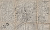 FRANKFURT AM MAIN. Antique town plan. City map. Germany. BRADSHAW 1895 old