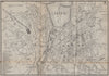 GENEVA GENÈVE GENF. Antique town plan. City map. Switzerland. BRADSHAW 1895