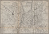 GENEVA GENÈVE GENF. Antique town plan. City map. Switzerland. BRADSHAW 1895