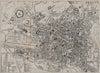 GHENT GENT GAND. Antique town plan. City map. Belgium. BRADSHAW 1895 old