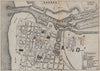 OSTEND OOSTENDE OSTENDE. Antique town plan. City map. Belgium. BRADSHAW 1895