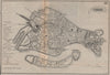 VENICE VENEZIA. Antique town plan. City map. Italy. BRADSHAW 1895 old