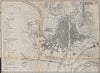 VERONA. Antique town plan. City map. Italy. BRADSHAW 1895 old