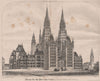 Design for the New Law Courts; Raphael Brandon, Architect. London 1867 print