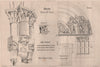 Beauvais - Church of St. Etienne. Oise 1867 old antique vintage print picture