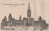Proposed design for the new Law Courts - Strand front. London 1867 old print