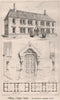 Offices; Sierra Leone. Mr. Frederic Jameson, Architect 1867 old antique print