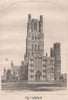 Ely Cathedral. Cambridgeshire 1867 old antique vintage print picture