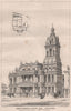 Public offices & vestry hall, Stratford; Giles & Ancell, Architects 1867 print